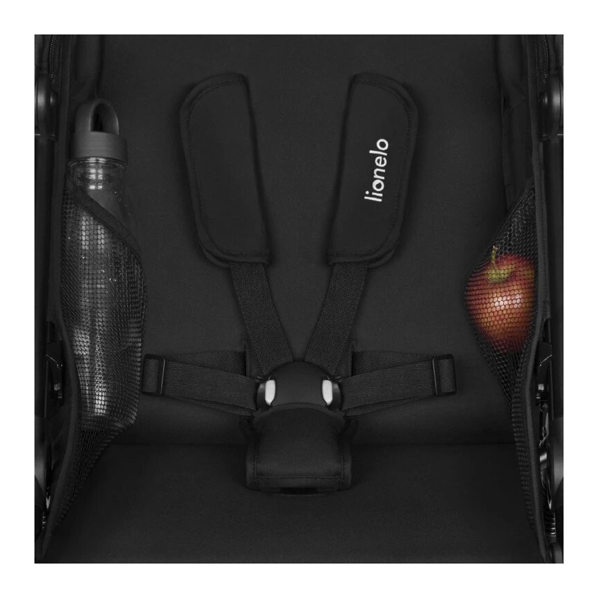 Lionelo - Sportieve kinderwagen AZURA zwart