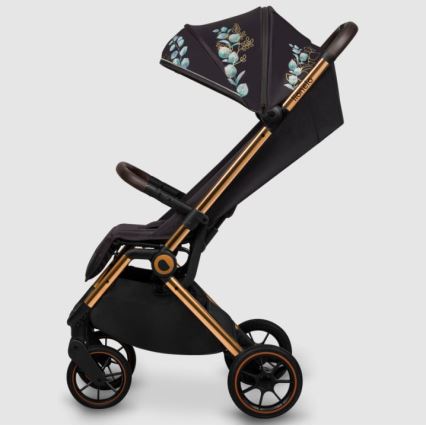 Lionelo - Sportieve kinderwagen CLOE zwart/blauw/goud