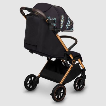 Lionelo - Sportieve kinderwagen CLOE zwart/blauw/goud