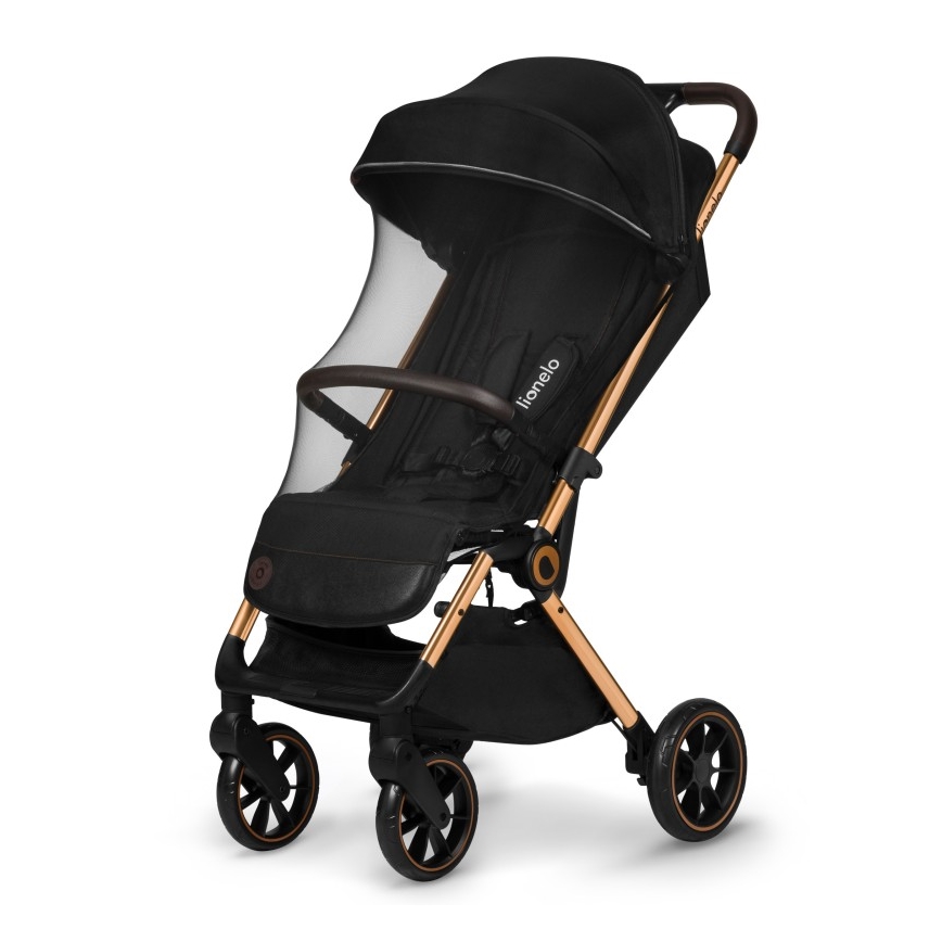 Lionelo - Sportieve kinderwagen CLOE zwart/goud