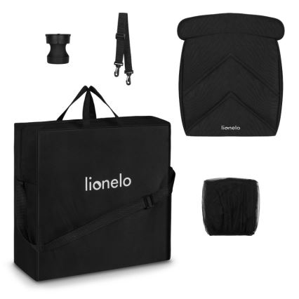 Lionelo - Sportieve kinderwagen CLOE zwart/goud