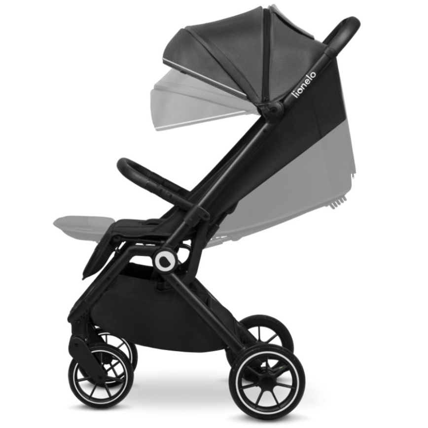 Lionelo - Sportieve kinderwagen CLOE zwart/grijs