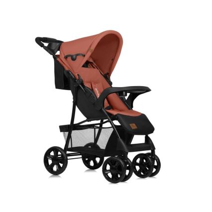 Lionelo - Sportieve kinderwagen EMMA PLUS baksteenrood/zwart