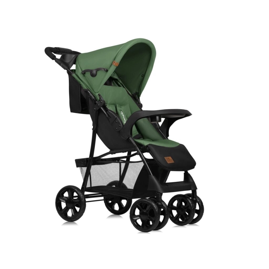 Lionelo - Sportieve kinderwagen EMMA PLUS groen/zwart