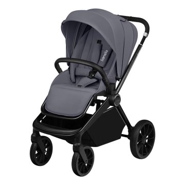 Lionelo - Sportieve kinderwagen MIKA PLUS Grijs Stone