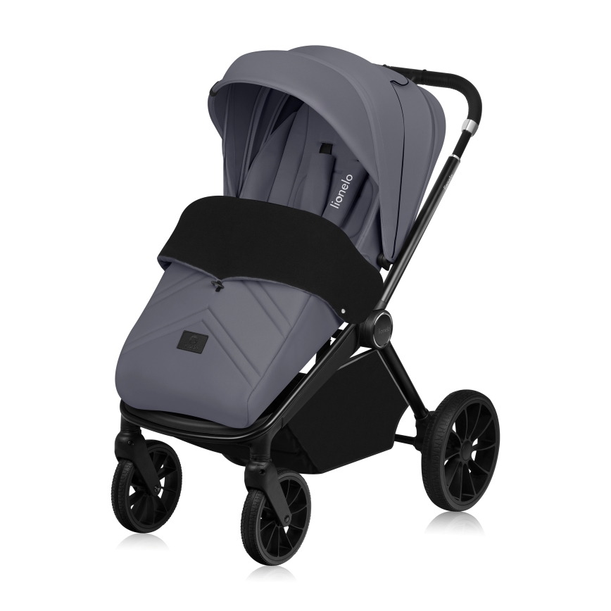 Lionelo - Sportieve kinderwagen MIKA PLUS Grijs Stone