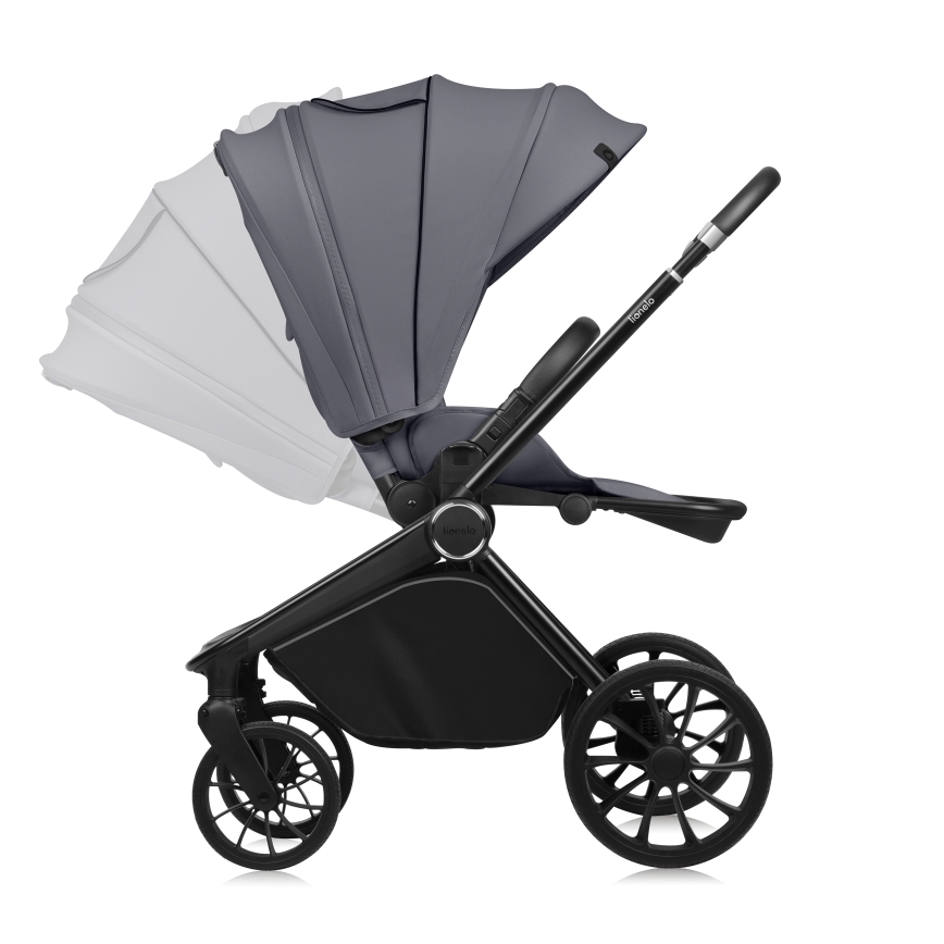 Lionelo - Sportieve kinderwagen MIKA PLUS Grijs Stone