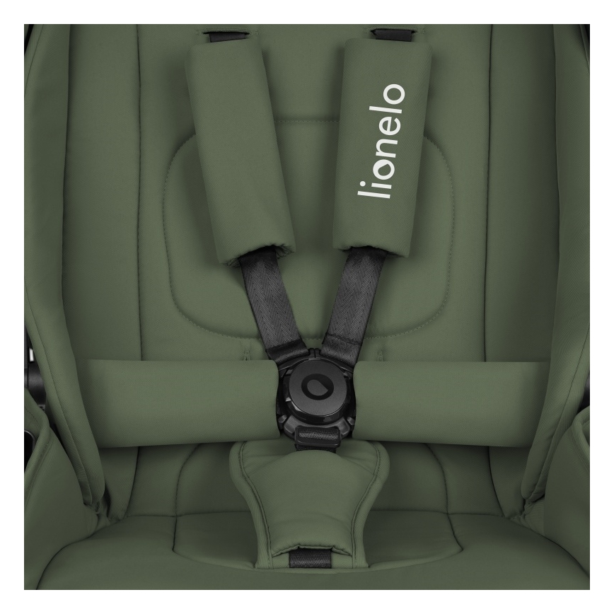 Lionelo - Sportieve kinderwagen MIKA PLUS Olijfgroen