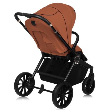 Lionelo - Sportieve kinderwagen MIKA PLUS Roestbruin