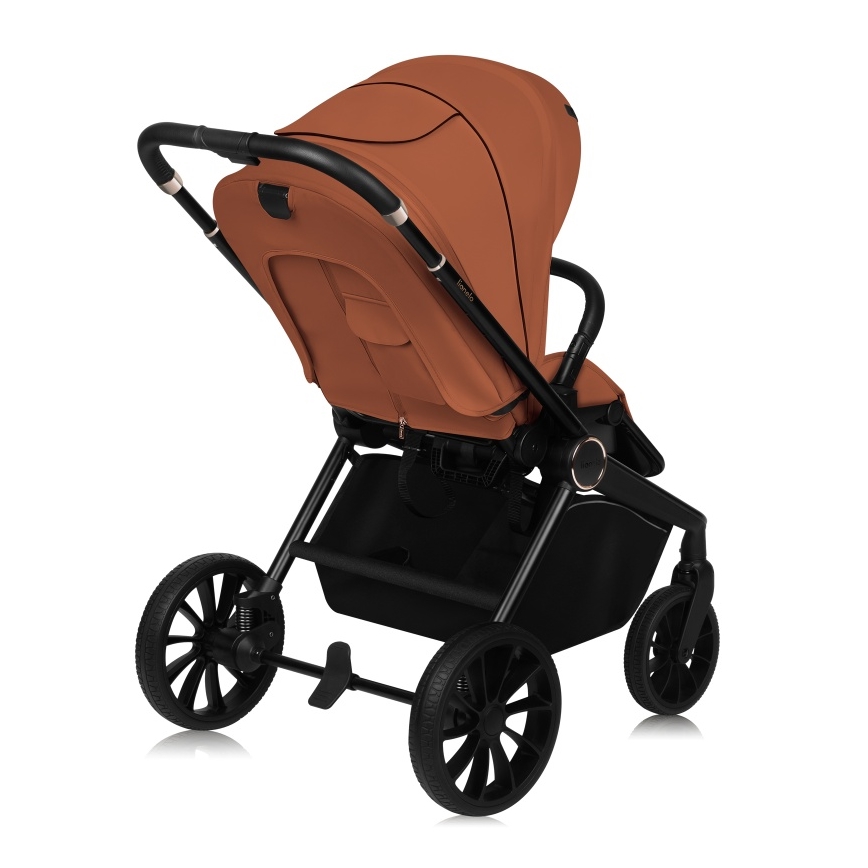 Lionelo - Sportieve kinderwagen MIKA PLUS Roestbruin