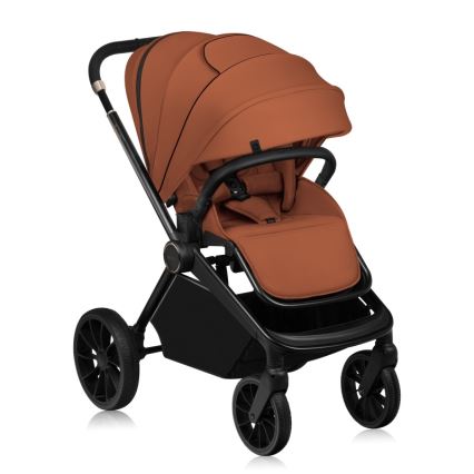 Lionelo - Sportieve kinderwagen MIKA PLUS Roestbruin