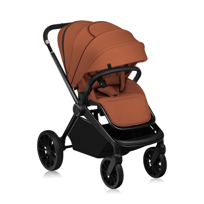 Lionelo - Sportieve kinderwagen MIKA PLUS Roestbruin