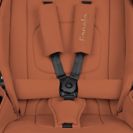 Lionelo - Sportieve kinderwagen MIKA PLUS Roestbruin