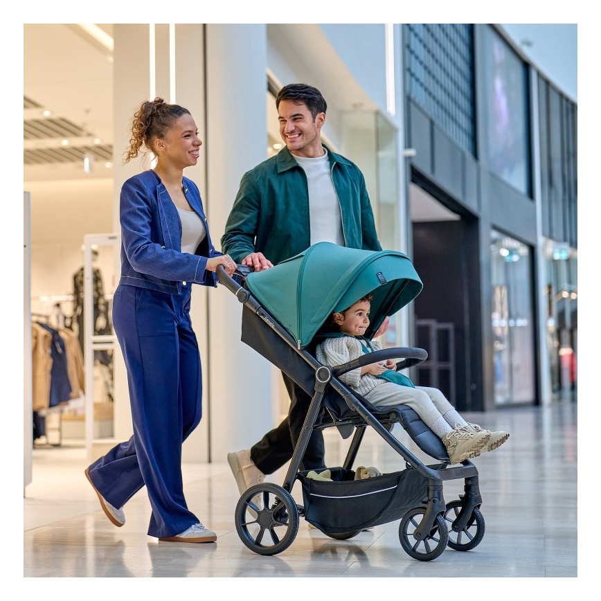 Lionelo - Sportieve kinderwagen MIRA Smaragdgroen