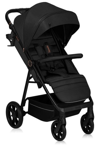 Lionelo - Sportieve kinderwagen MIRA Zwart Onyx