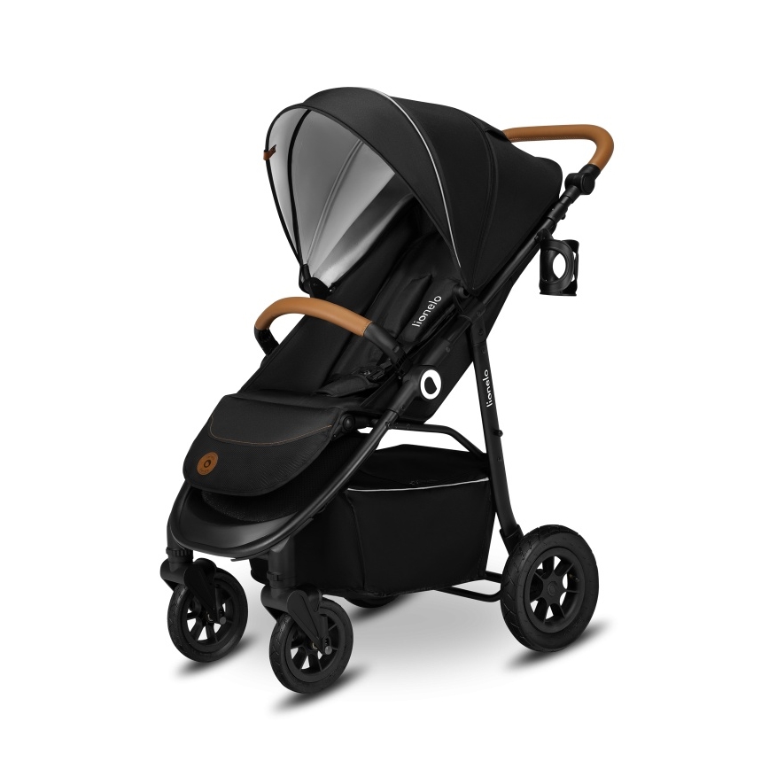 Lionelo - Sportieve kinderwagen NATT Zwart Onyx