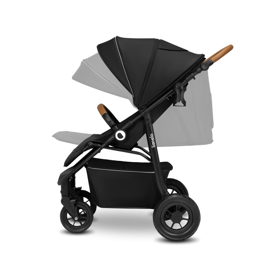 Lionelo - Sportieve kinderwagen NATT Zwart Onyx