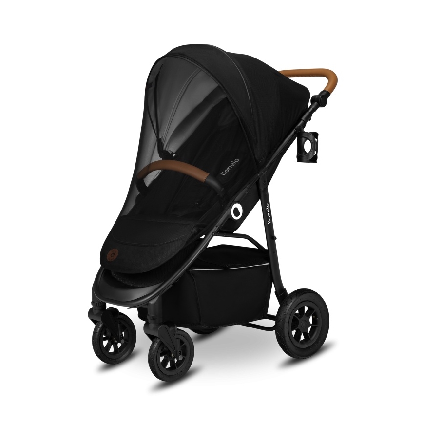 Lionelo - Sportieve kinderwagen NATT Zwarte Onyx