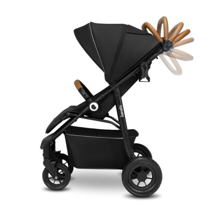 Lionelo - Sportieve kinderwagen NATT Zwarte Onyx