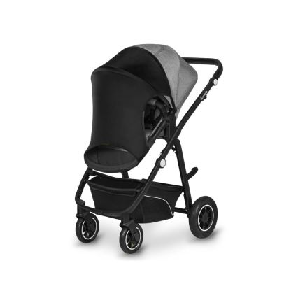 Lionelo - SUN COVER zonnescherm voor kinderwagen, zwart carbon