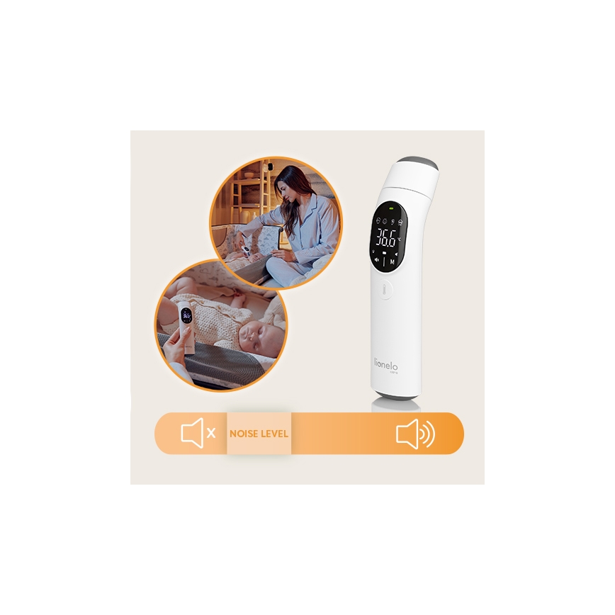 Lionelo - Thermomètre infrarouge FEVERSCAN 2xAAA