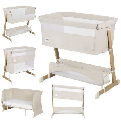 Lionelo - THOMI PLUS 5-in-1 babybedje zandbeige