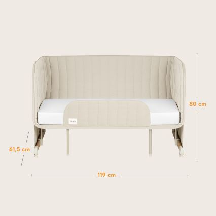 Lionelo - THOMI PLUS 5-in-1 babybedje zandbeige