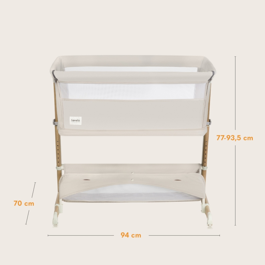 Lionelo - THOMI PLUS 5-in-1 babybedje zandbeige
