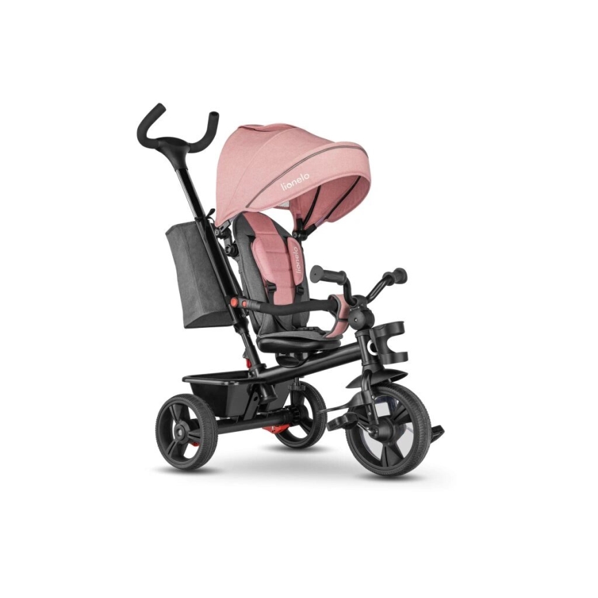 Lionelo - Tricycle enfant HAARI rose/gris