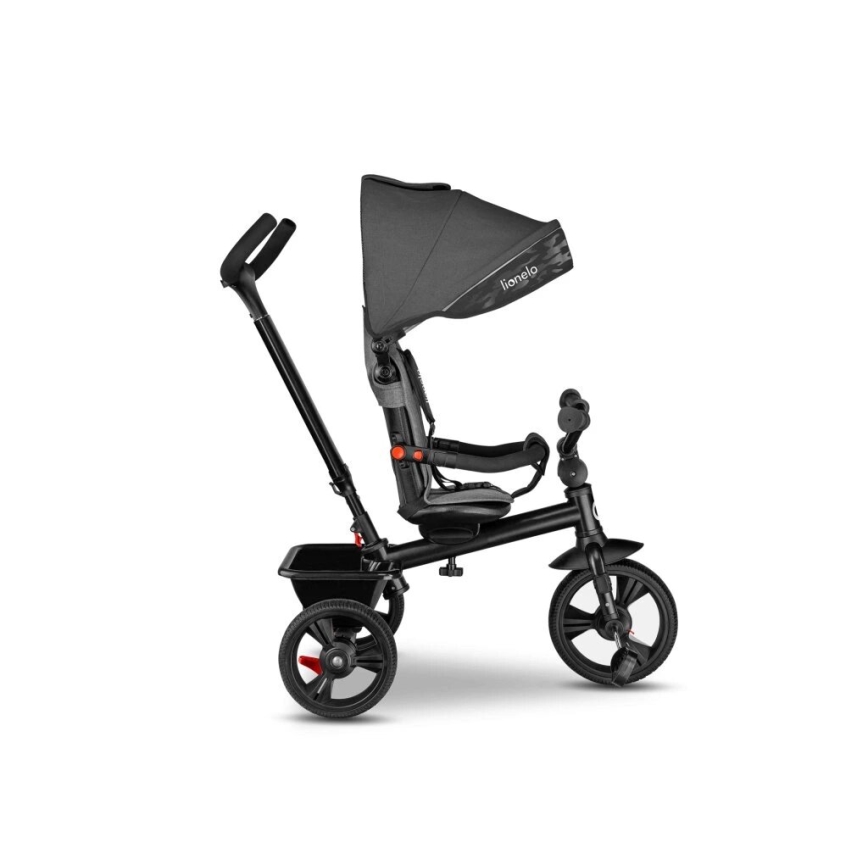 Lionelo - Tricycle HAARI pour enfant, gris/noir