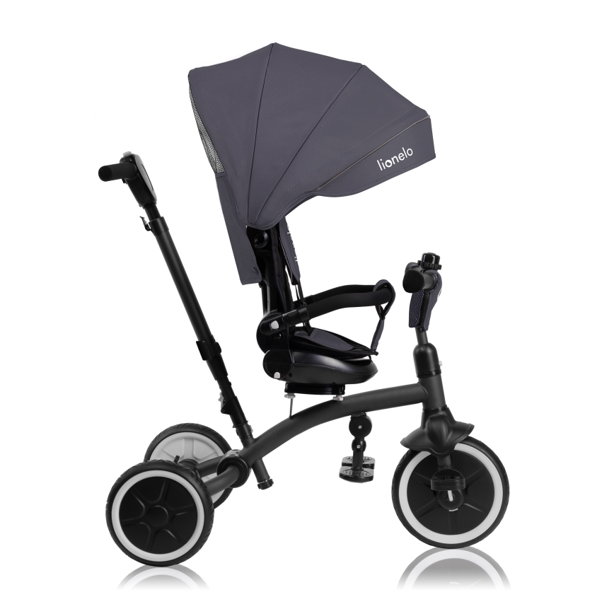 Lionelo - Tricycle TRIS PLUS pour enfants, Gris pierre