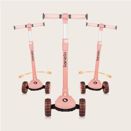 Lionelo - Trottinette 2-en-1 pour enfant FRANKY rose