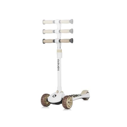 Lionelo - Trottinette 2 en 1 pour enfants FRANKY blanc/beige