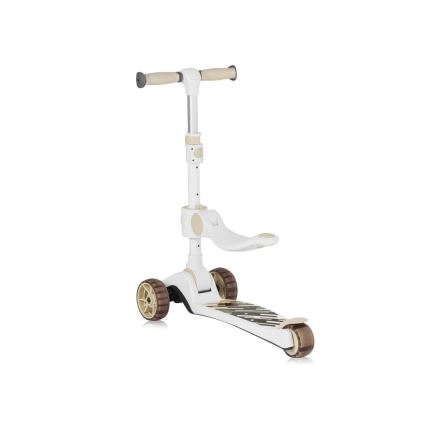 Lionelo - Trottinette 2 en 1 pour enfants FRANKY blanc/beige