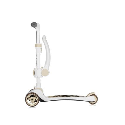 Lionelo - Trottinette 2 en 1 pour enfants FRANKY blanc/beige