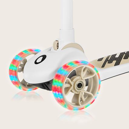 Lionelo - Trottinette enfant 2en1 FRANKY blanc/beige
