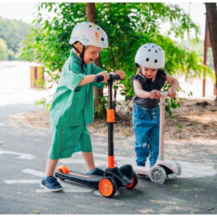 Lionelo - Trottinette enfant JESSY 3xAA rose