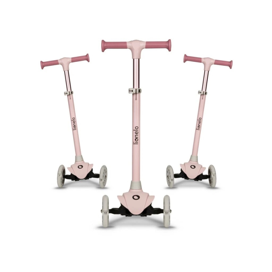 Lionelo - Trottinette enfant JESSY 3xAA rose