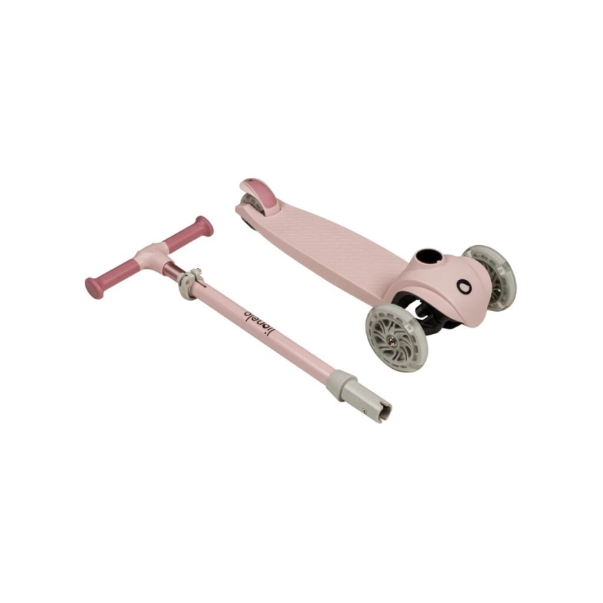 Lionelo - Trottinette enfant JESSY 3xAA rose