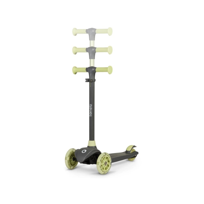 Lionelo - Trottinette enfant JESSY gris/vert