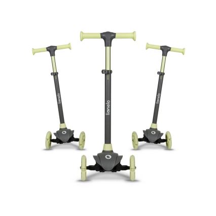 Lionelo - Trottinette enfant JESSY gris/vert