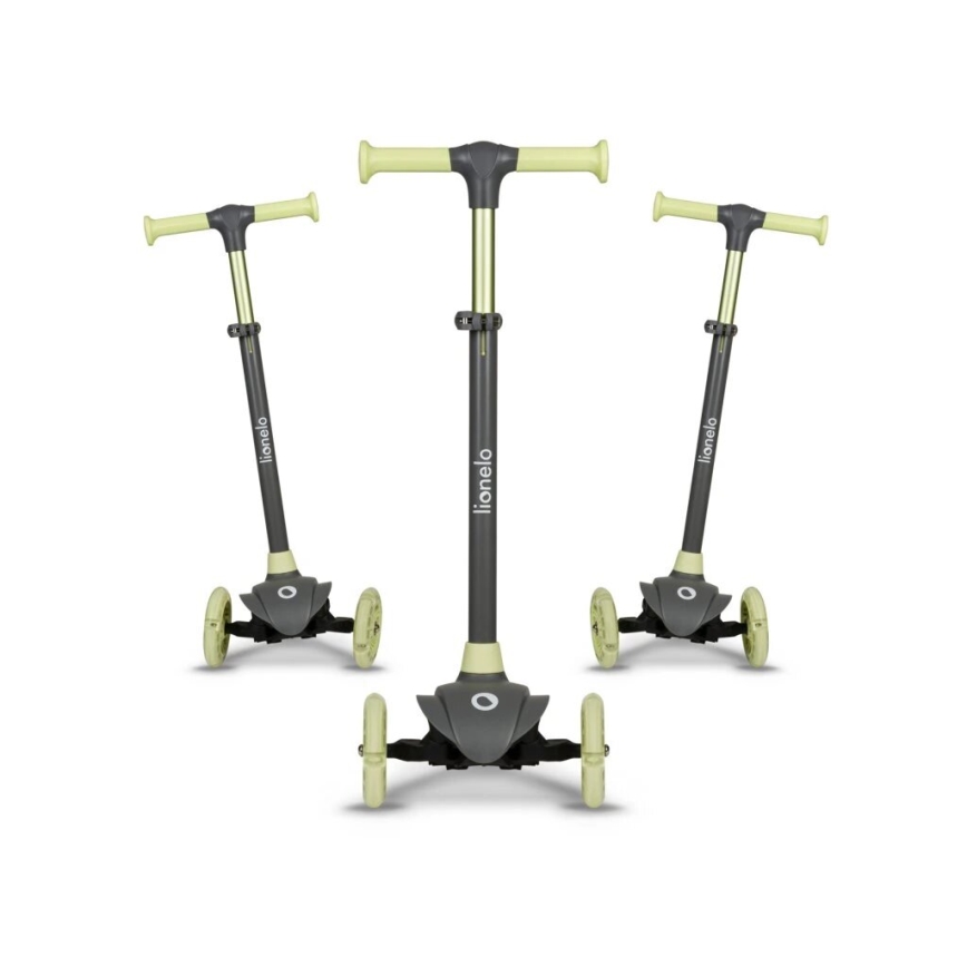 Lionelo - Trottinette enfant JESSY gris/vert
