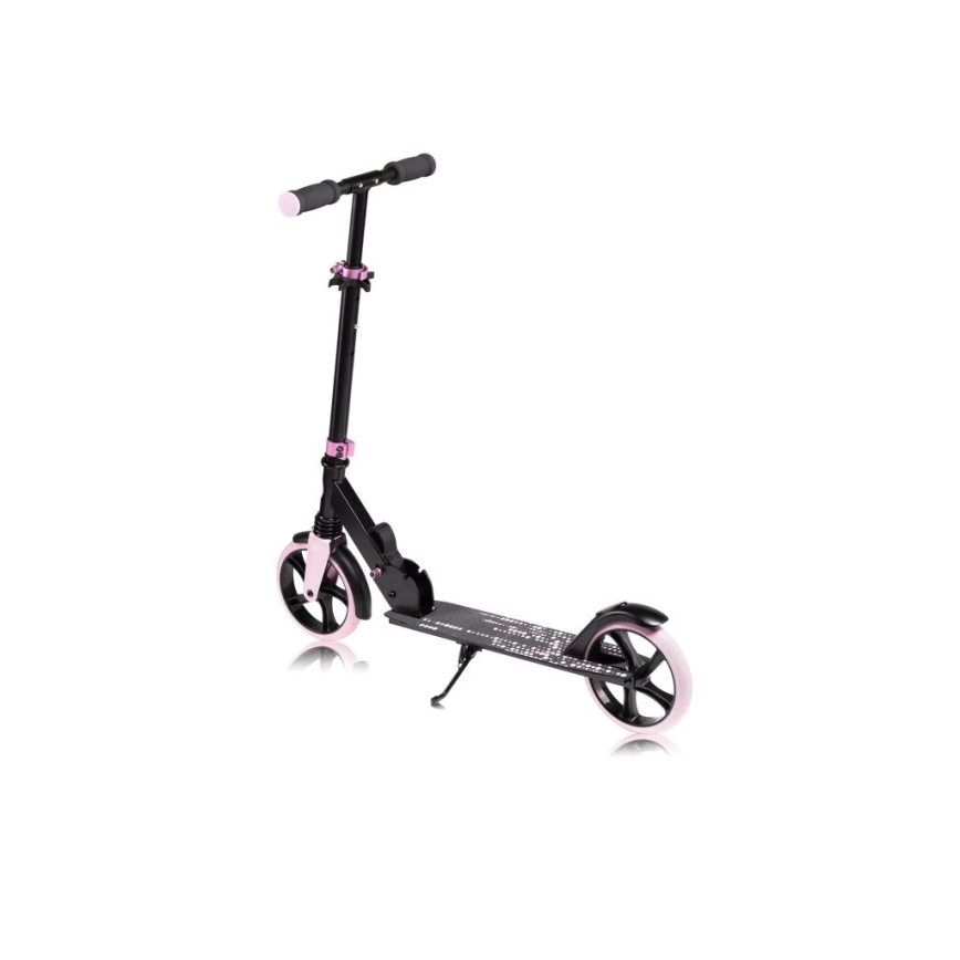 Lionelo - Trottinette LUCA pour enfant noire/rose
