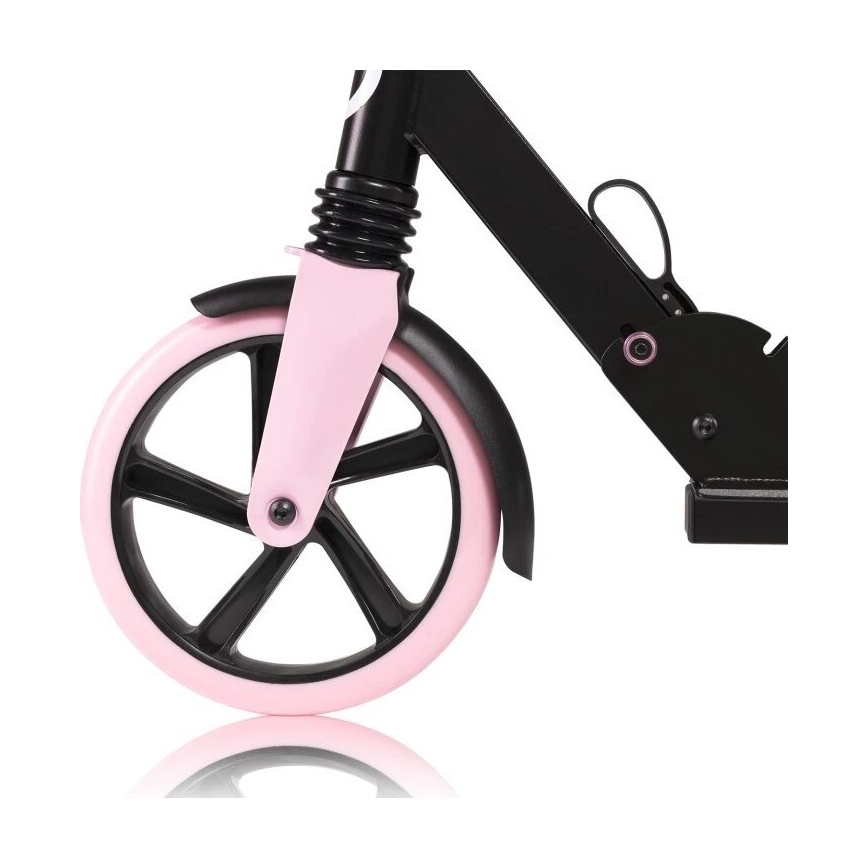 Lionelo - Trottinette LUCA pour enfant noire/rose