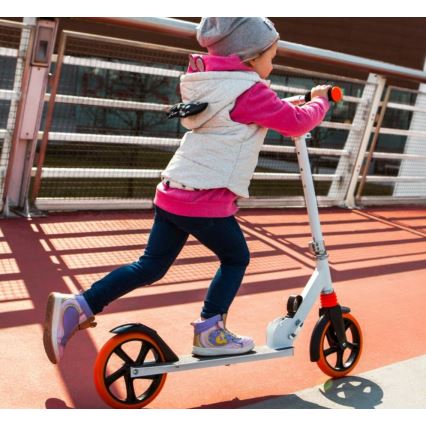 Lionelo - Trottinette pour enfant LUCA blanche/orange
