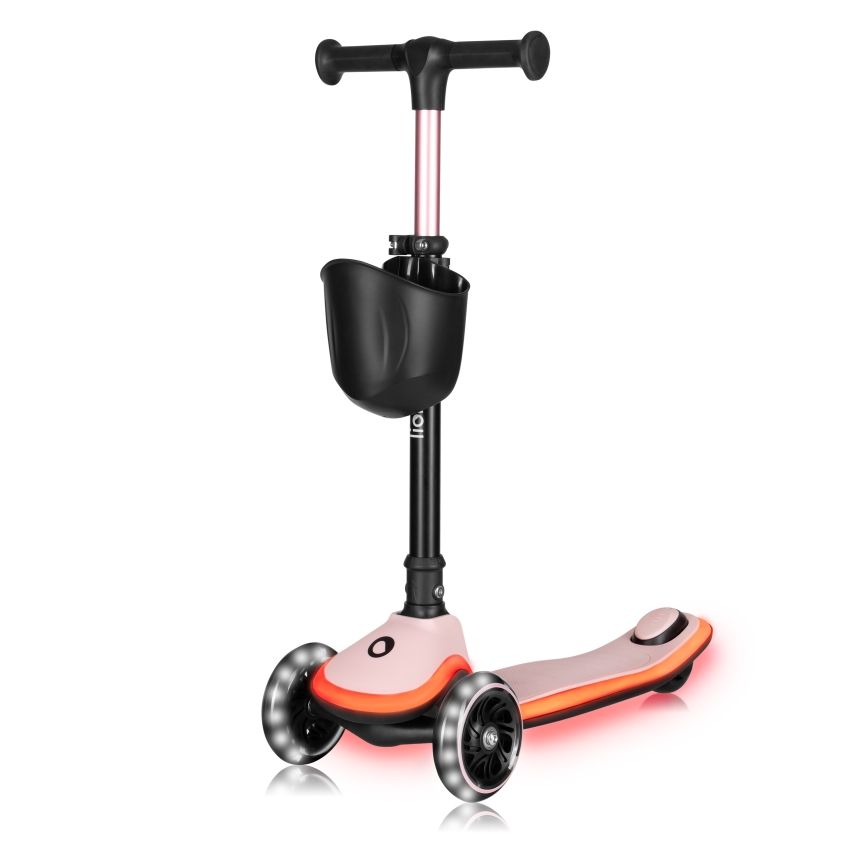 Lionelo - Trottinette pour enfant MEY 3 x AAA Rose