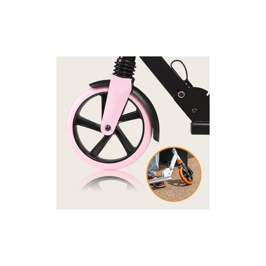Lionelo - Trottinette pour enfants LUCA noir/rose