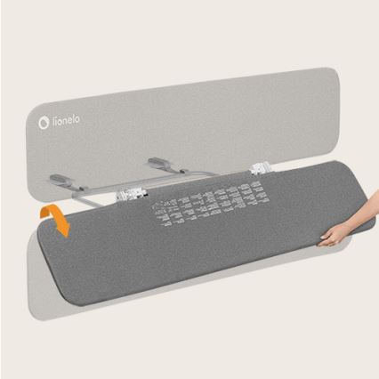 Lionelo - Veiligheidshek voor bed LORA XL donkergrijs