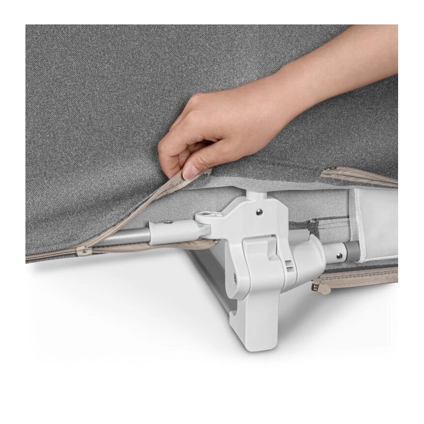 Lionelo - Veiligheidshek voor bed LORA XL donkergrijs