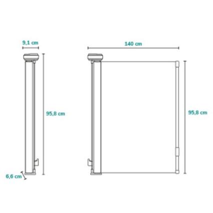 Lionelo - Veiligheidshekje THEA wit